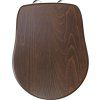 RETRO toilet seat, walnut/chrome 109040