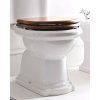 RETRO toilet seat, walnut/chrome 109040