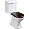 RETRO toilet seat, walnut/chrome 109040
