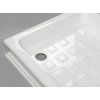 RETRO ceramic shower tray, square 90x90x20cm, white 133801
