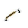 ANTEA five-element bath rim mixer with retro spout, chrome/gold 3882