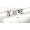 ANTEA three-element basin mixer with spout, chrome/gold 3022