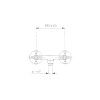 ANTEA wall-mounted shower mixer, chrome/gold 3862
