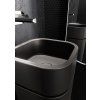 HAKO keramické umyvadlo na desku 30x30cm, černá mat 554331