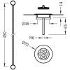 Tres basin spout 70 with plug on chain old brass 9134746051