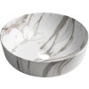 RONDEA keramické umyvadlo na desku Ø 41cm, bianco carrara AR445BC