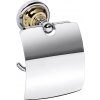 Bemeta RETRO zlato-chróm: držiak toaletného papiera s krytom 144212018