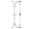 Tres sprchová hadice 150cm satin tmavý bronz 913460915KMB