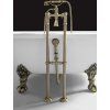 ANTEA connection for floor installation of bath mixer (pair), bronze 9846