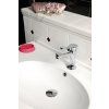 RETRO ceramic washbasin consolle 100x55cm + chrome legs (1049K0)