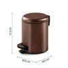 POTTY odpadkový koš 5l, Soft Close, měď mat 330982