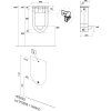 WALDORF urinal with covered water inlet, 44x72cm, white 413001