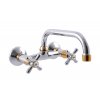 Rav Morava baterie dřezová nástěnná 150mm s otočným horním ústím cr MK102.5/27CZ