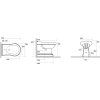 RETRO standing bidet 39x61cm, white 102201