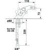 ANTEA stand mixer with spout, gold 3185