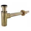 Washbasin siphon 5/4" - cylindrical, bronze 84411B