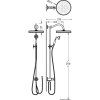 Tres Clasic shower set steel 24247601AC