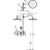 Tres Clasic built-in shower set chrome 24218003
