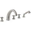 ANTEA five-element bath rim mixer, nickel 3318