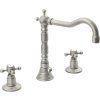 ANTEA three-element basin mixer with retro spout, with spout, nickel 3228