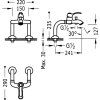 Tres Clasic single lever bath mixer single lever brass 24219401LV