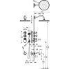 Tres Clasic Thermostatic concealed bath set gold 24235301OR