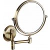 Kosmetické zrcátko zvětšovací, oboustranné, bronz XP012