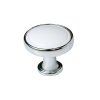 Handle diameter 30mm, chrome/white 12310