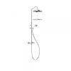 Tres Clasic shower mixer set chrome 24219101