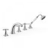 Tres Clasic bath mixer with stand mixer chrome 24214601