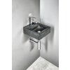 BLOK stone washbasin 30x30cm, anthracite 2401-29
