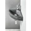BLOK stone corner washbasin 30x30cm, anthracite 2401-30
