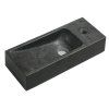 BLOK stone washbasin 38x14cm, anthracite 2401-31