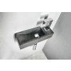 BLOK stone washbasin 38x14cm, anthracite 2401-31