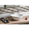 Ceramic countertop washbasin, 42x34 cm, white 49412