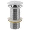 BLOK basin spout 5/4", click-clack, stopper white carrara, matt 2401-941