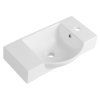 LITOS ceramic washbasin 55x32cm, white 4077