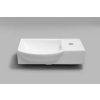 LITOS ceramic corner washbasin, 45x32cm, right-hand mixer, white 4079