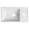 MINOS ceramic washbasin 40x22cm, mixer right, white 4059
