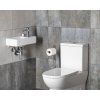 MINOS ceramic washbasin 40x22cm, mixer right, white 4059