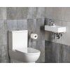 MINOS ceramic washbasin 40x22cm, mixer left, white 4759