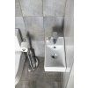 MINOS ceramic washbasin 40x22cm, mixer left, white 4759