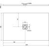 FLEXIA bath tub in cast marble with adjustable size, 150x90cm 72898