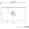 FLEXIA bath tub in cast marble with adjustable size, 130x70cm 90121