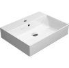 KUBE X ceramic washbasin 60x47cm, rectified version, white ExtraGlaze 94319111