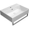 KUBE X ceramic washbasin 60x47cm, rectified version, white ExtraGlaze 94319111