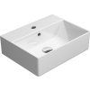KUBE X ceramic washbasin 45x35cm, rectified version, white ExtraGlaze 94859111