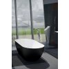 REDUTA volně stojící retro vana litý mramor 171x81x58cm, černá/bílá 71973