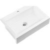 ARYA ceramic sink with mixer hole 86x62 cm, white 50186
