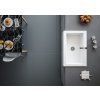 ARYA ceramic sink with mixer hole 86x62 cm, white 50186